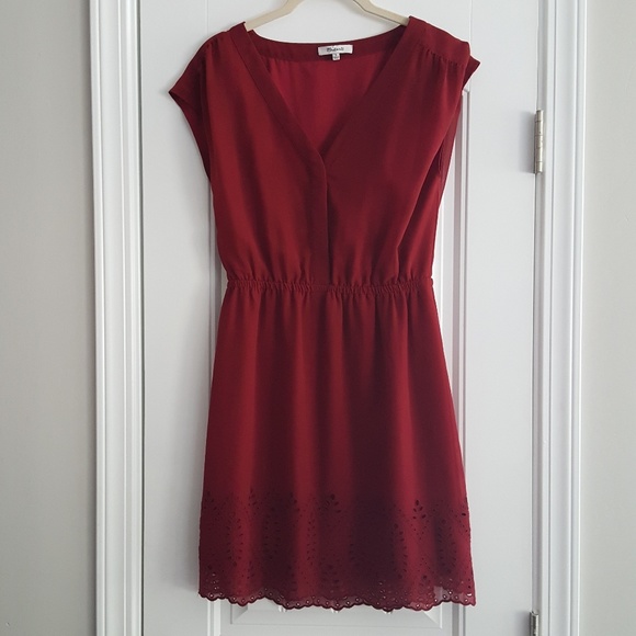 madwell Dresses & Skirts - MADWELL BURGANDY DRESS